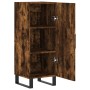 Aparador madera de ingeniería roble ahumado 34,5x34x90 cm de vidaXL, Aparadores - Ref: Foro24-828569, Precio: 67,42 €, Descue...