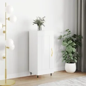 Aparador de madera contrachapada blanco brillante 34,5x34x90 cm de vidaXL, Aparadores - Ref: Foro24-830422, Precio: 61,96 €, ...