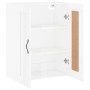 Glossy white engineered wood wall cabinet 69.5x34x90 cm by vidaXL, Sideboards - Ref: Foro24-830374, Price: 75,08 €, Discount: %