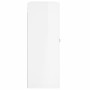 Glossy white engineered wood wall cabinet 69.5x34x90 cm by vidaXL, Sideboards - Ref: Foro24-830374, Price: 75,08 €, Discount: %