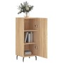 Sideboard aus Sonoma-Eichensperrholz, 34,5 x 34 x 90 cm von vidaXL, Sideboards - Ref: Foro24-828559, Preis: 70,11 €, Rabatt: %