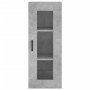 Armario de pared gris hormigón 34,5x34x90 cm de vidaXL, Aparadores - Ref: Foro24-828912, Precio: 40,99 €, Descuento: %