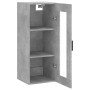 Armario de pared gris hormigón 34,5x34x90 cm de vidaXL, Aparadores - Ref: Foro24-828912, Precio: 36,42 €, Descuento: %