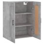 Armario de pared madera ingeniería gris hormigón 69,5x34x90 cm de vidaXL, Aparadores - Ref: Foro24-830392, Precio: 65,42 €, D...