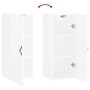 Armario de pared blanco brillante 34,5x34x90 cm de vidaXL, Aparadores - Ref: Foro24-828830, Precio: 47,21 €, Descuento: %