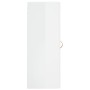 Armario de pared blanco brillante 34,5x34x90 cm de vidaXL, Aparadores - Ref: Foro24-828886, Precio: 38,45 €, Descuento: %