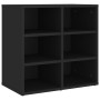 Black shoe cabinet 52.5x30x50 cm by vidaXL, Lockers and storage cabinets - Ref: Foro24-808686, Price: 49,86 €, Discount: %