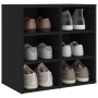 Black shoe cabinet 52.5x30x50 cm by vidaXL, Lockers and storage cabinets - Ref: Foro24-808686, Price: 49,86 €, Discount: %