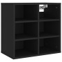 Black shoe cabinet 52.5x30x50 cm by vidaXL, Lockers and storage cabinets - Ref: Foro24-808686, Price: 49,86 €, Discount: %