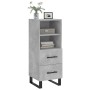 Aparador de madera contrachapada gris hormigón 34,5x34x90 cm de vidaXL, Aparadores - Ref: Foro24-828696, Precio: 67,14 €, Des...