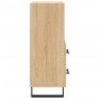 Aparador madera contrachapada color roble Sonoma 34,5x34x90 cm de vidaXL, Aparadores - Ref: Foro24-828695, Precio: 66,30 €, D...