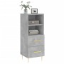 Aparador de madera contrachapada gris hormigón 34,5x34x90 cm de vidaXL, Aparadores - Ref: Foro24-828656, Precio: 60,99 €, Des...