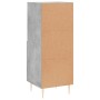 Aparador de madera contrachapada gris hormigón 34,5x34x90 cm de vidaXL, Aparadores - Ref: Foro24-828656, Precio: 60,99 €, Des...