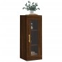 Oak brown wall cabinet 34.5x34x90 cm by vidaXL, Sideboards - Ref: Foro24-828907, Price: 49,73 €, Discount: %