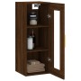 Oak brown wall cabinet 34.5x34x90 cm by vidaXL, Sideboards - Ref: Foro24-828907, Price: 49,73 €, Discount: %