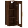 Armario de pared marrón roble 34,5x34x90 cm de vidaXL, Aparadores - Ref: Foro24-828907, Precio: 49,99 €, Descuento: %