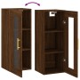 Armario de pared marrón roble 34,5x34x90 cm de vidaXL, Aparadores - Ref: Foro24-828907, Precio: 49,99 €, Descuento: %