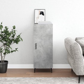 Gray concrete plywood sideboard 34.5x34x90 cm by vidaXL, Sideboards - Ref: Foro24-828560, Price: 73,02 €, Discount: %