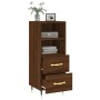 Engineered wood brown oak sideboard 34.5x34x90 cm by vidaXL, Sideboards - Ref: Foro24-828651, Price: 61,99 €, Discount: %