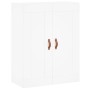 White engineered wood wall cabinet 69.5x34x90 cm by vidaXL, Sideboards - Ref: Foro24-830356, Price: 69,99 €, Discount: %