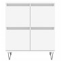 Aparador de madera contrachapada blanco 60x35x70 cm de vidaXL, Aparadores - Ref: Foro24-831212, Precio: 68,01 €, Descuento: %