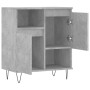 Aparador de madera contrachapada gris hormigón 60x35x70 cm de vidaXL, Aparadores - Ref: Foro24-831192, Precio: 57,08 €, Descu...