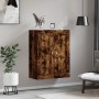 Armario de pared madera ingeniería roble ahumado 69,5x34x90 cm de vidaXL, Aparadores - Ref: Foro24-830361, Precio: 52,99 €, D...