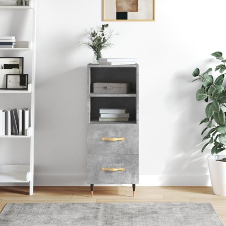 Concrete gray plywood sideboard 34.5x34x90 cm by vidaXL, Sideboards - Ref: Foro24-828648, Price: 59,91 €, Discount: %