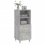 Aparador de madera contrachapada gris hormigón 34,5x34x90 cm de vidaXL, Aparadores - Ref: Foro24-828648, Precio: 59,91 €, Des...