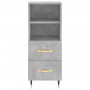 Concrete gray plywood sideboard 34.5x34x90 cm by vidaXL, Sideboards - Ref: Foro24-828648, Price: 59,91 €, Discount: %