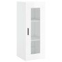 Bright white wall cabinet 34.5x34x90 cm by vidaXL, Sideboards - Ref: Foro24-828926, Price: 43,37 €, Discount: %