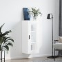 Bright white wall cabinet 34.5x34x90 cm by vidaXL, Sideboards - Ref: Foro24-828926, Price: 43,37 €, Discount: %