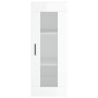 Bright white wall cabinet 34.5x34x90 cm by vidaXL, Sideboards - Ref: Foro24-828926, Price: 43,37 €, Discount: %