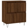 Plywood brown oak sideboard 60x35x70 cm by vidaXL, Sideboards - Ref: Foro24-831219, Price: 67,91 €, Discount: %