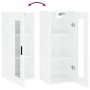 Bright white wall cabinet 34.5x34x90 cm by vidaXL, Sideboards - Ref: Foro24-828926, Price: 43,37 €, Discount: %