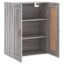 Sonoma gray engineered wood wall cabinet 69.5x34x90 cm by vidaXL, Sideboards - Ref: Foro24-830362, Price: 66,59 €, Discount: %