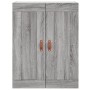 Sonoma gray engineered wood wall cabinet 69.5x34x90 cm by vidaXL, Sideboards - Ref: Foro24-830362, Price: 66,59 €, Discount: %