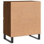 Aparador madera contrachapada marrón roble 60x35x70 cm de vidaXL, Aparadores - Ref: Foro24-831227, Precio: 89,26 €, Descuento: %