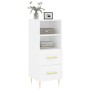 White engineered wood sideboard 34.5x34x90 cm by vidaXL, Sideboards - Ref: Foro24-828652, Price: 62,99 €, Discount: %