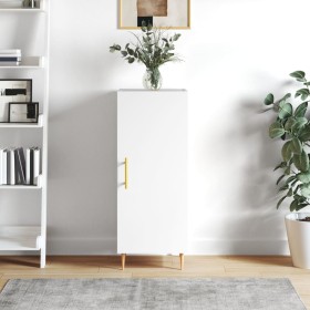 Glossy white plywood sideboard 34.5x34x90 cm by vidaXL, Sideboards - Ref: Foro24-828526, Price: 67,99 €, Discount: %