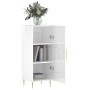 Hochglanzweißes Sperrholz-Sideboard 34,5 x 34 x 90 cm von vidaXL, Sideboards - Ref: Foro24-828526, Preis: 68,33 €, Rabatt: %