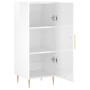 Aparador de madera contrachapada blanco brillante 34,5x34x90 cm de vidaXL, Aparadores - Ref: Foro24-828526, Precio: 68,33 €, ...