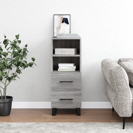 Engineered wood gray Sonoma sideboard 34.5x34x90 cm by vidaXL, Sideboards - Ref: Foro24-828698, Price: 75,48 €, Discount: %