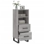 Aparador madera de ingeniería gris Sonoma 34,5x34x90 cm de vidaXL, Aparadores - Ref: Foro24-828698, Precio: 75,48 €, Descuent...