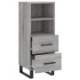 Aparador madera de ingeniería gris Sonoma 34,5x34x90 cm de vidaXL, Aparadores - Ref: Foro24-828698, Precio: 75,48 €, Descuent...