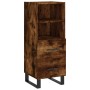 Aparador madera de ingeniería roble ahumado 34,5x34x90 cm de vidaXL, Aparadores - Ref: Foro24-828697, Precio: 68,15 €, Descue...