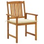 Garden chairs and cushions 6 units solid acacia wood by vidaXL, Garden chairs - Ref: Foro24-3078153, Price: 407,26 €, Discoun...