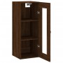 Oak brown wall cabinet 34.5x34x90 cm by vidaXL, Sideboards - Ref: Foro24-828891, Price: 40,43 €, Discount: %