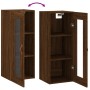 Oak brown wall cabinet 34.5x34x90 cm by vidaXL, Sideboards - Ref: Foro24-828891, Price: 40,43 €, Discount: %