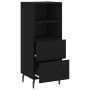 Black plywood sideboard 34.5x34x90 cm by vidaXL, Sideboards - Ref: Foro24-828685, Price: 67,38 €, Discount: %